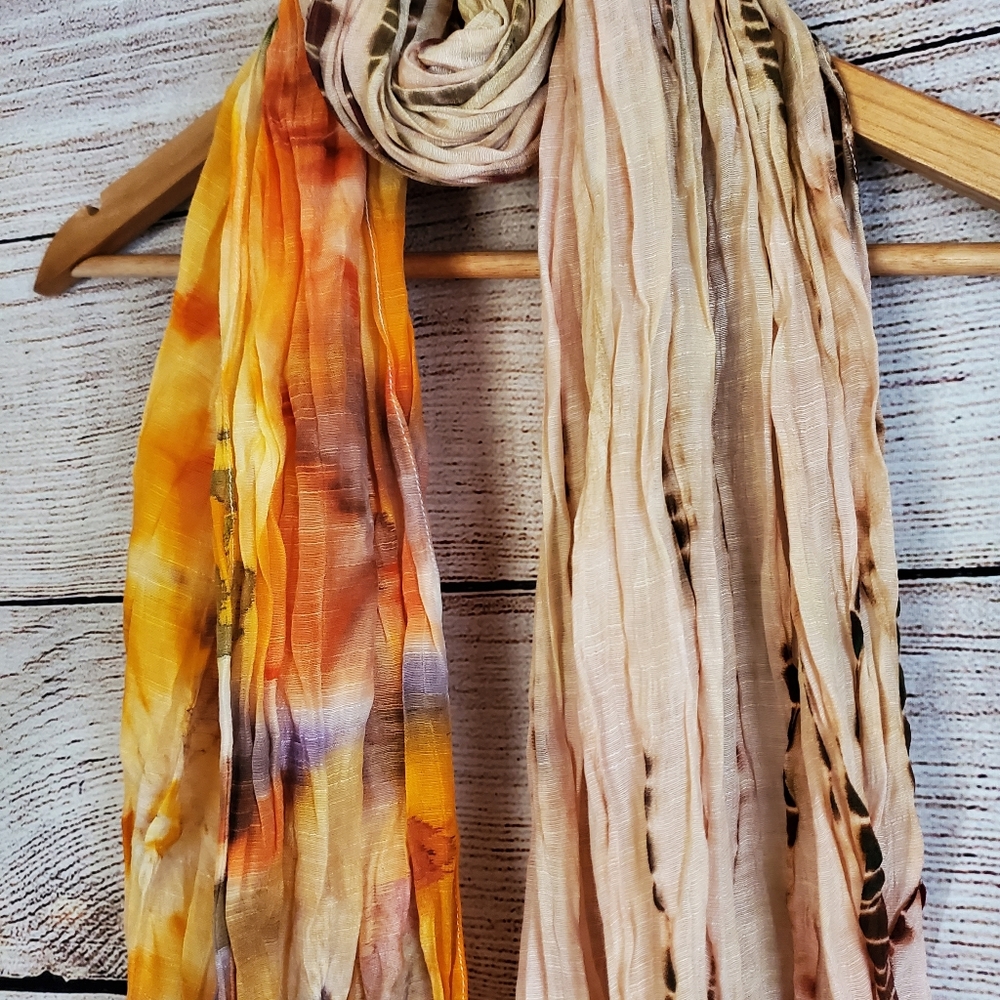 Handmade tie and dye scarf/wrap/